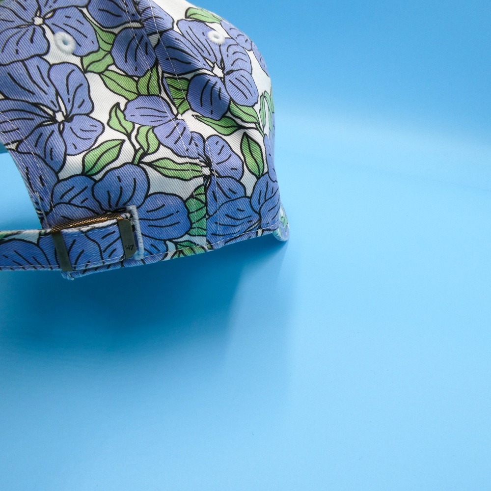 '47 Brand Cap Women One Size Clean Up Auburn Tigers Floral Blue Cotton Hat - Picture 6 of 8